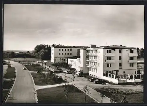 AK Füssing, Thermalbad / Sanatorium Tannenhof aus der Vogelschau