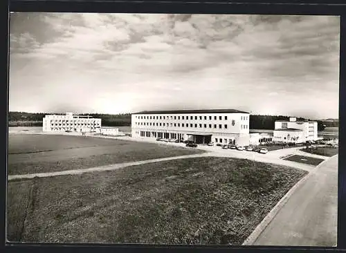 AK Füssing, Sanatorien mit Strasse