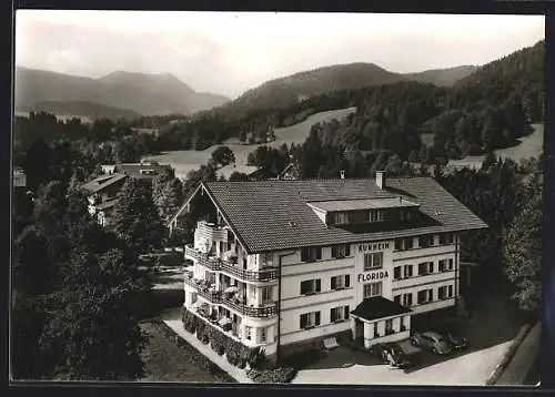 AK Bad Wiessee, Hotel Kurheim Florida Grühn aus der Vogelschau