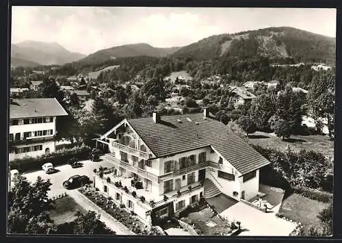 AK Bad Wiessee, Kurhotel Westfalen C. Rösner mit Umgebung aus der Vogelschau