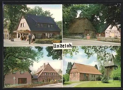 AK Undeloh, Ansichten aus der Ortschaft