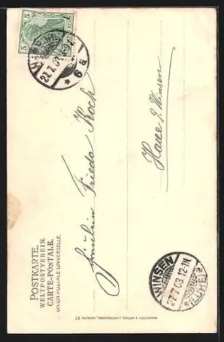 AK Hamburg, Kaiser Wilhelm Denkmal