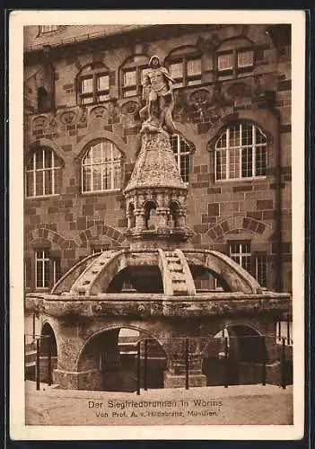 AK Worms, Am Siegfriedbrunnen