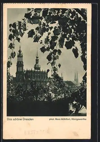 AK Dresden, Blick auf die Kirche
