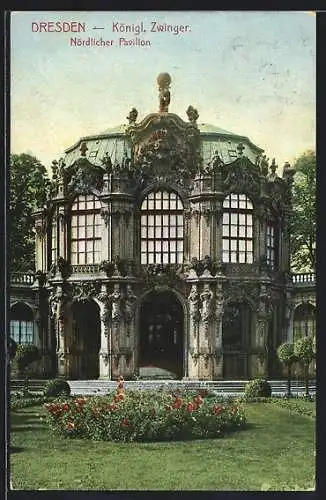 AK Dresden, Pavillon im Zwinger