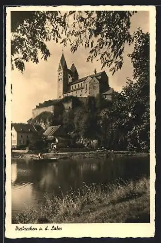 AK Dietkirchen a. d. Lahn, Ortspartie mit Kirche