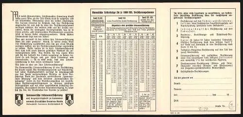 Klapp-AK Hannoversche Lebensversicherung, Älteres Paar kommt zur Auszahlung der Versicherungen