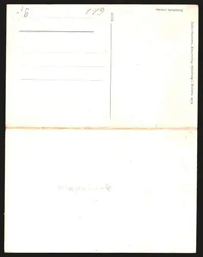 Klapp-AK Bergen / Rügen, Landkarte Insel Rügen