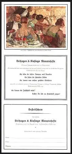 Klapp-AK Velhagen & Klasings Monatshefte, Zeitschrift für geschmackvolle Leser