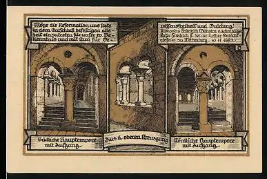 Notgeld Gernrode /Harz 1921, 50 Pfennig, Die Stiftskirche St. Cyriaci von Osten