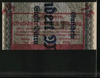 Notgeld Düren 1921, 75 Pfennig, Drittel eines 100-Mark Scheins