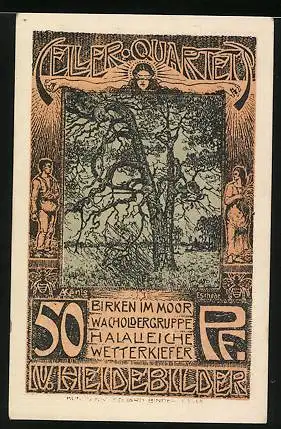 Notgeld Celle 1922, 50 Pfennig, Wetterkiefer