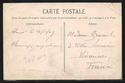 AK Tonkin, Habitation entourée d`Aréquiers