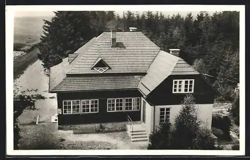 AK Svabinského chata, Berghütte aus der Vogelschau