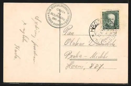 AK Stürmerbaude, Berghütte im Winter