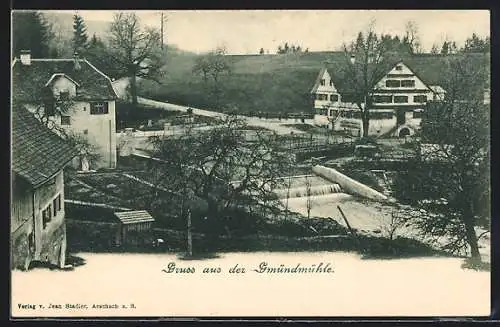 AK Hohenweiler, Gmündmühle mit Wehr