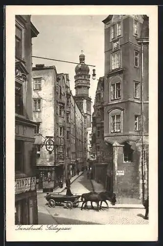 AK Innsbruck, Strasse Seilergasse mit Gasthof