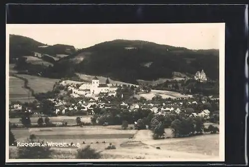 AK Kirchberg am Wechsel, Teilansicht mit Kirche