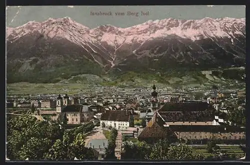 AK Innsbruck, Ortsansicht vom Berg Isel