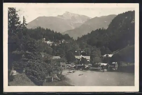 AK St. Gilgen, Brunnwinkl, Blick aud der Vogelschau