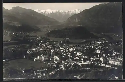 AK Bad Ischl, Gesamtansicht mit Dachstein aus der Vogelschau