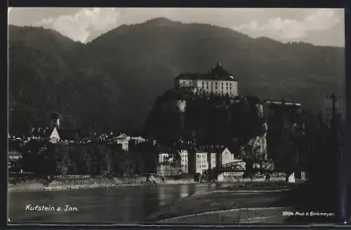 AK Kufstein /Inn, Teilansicht mit Festung Geroldseck