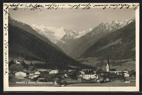 AK Mieders i. Stubai, Gletscherblick