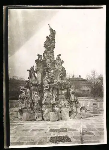 Fotografie W. Apel, Berlin, Ansicht Erlangen, Hugenottenbrunnen