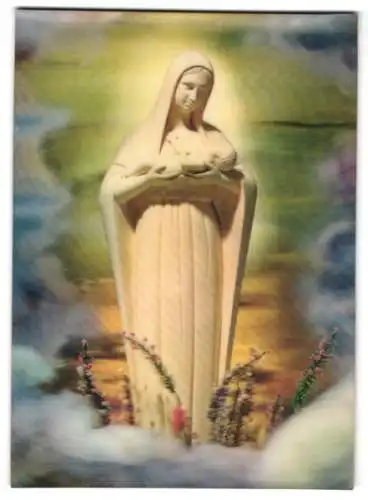 3D-AK Our Lady, Marienstatue mit Kind