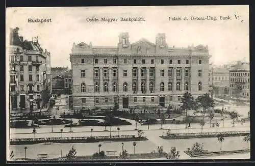 AK Budapest, Palais der Österr.-Ung. Bank