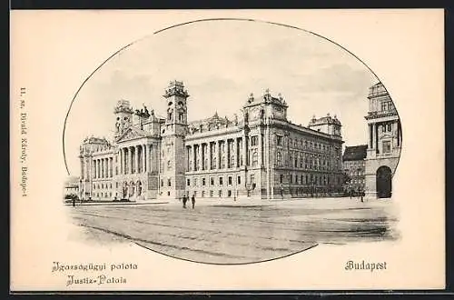 AK Budapest, Ansicht vom Justiz-Palais
