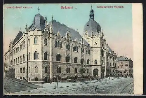 AK Budapest, Am Kunstgewerbe Museum