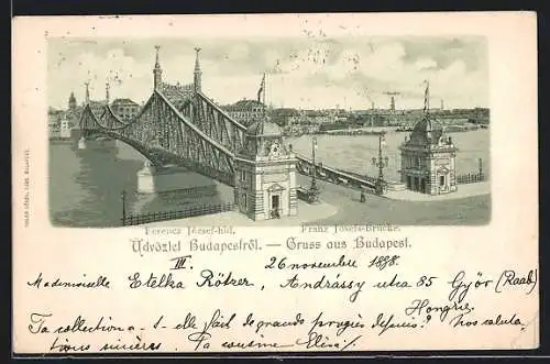 AK Budapest, Franz Josef-Brücke