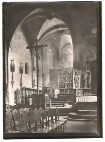 Fotografie W. Apel, Berlin, Ansicht Creglingen, Altar in der Herrgottskirche