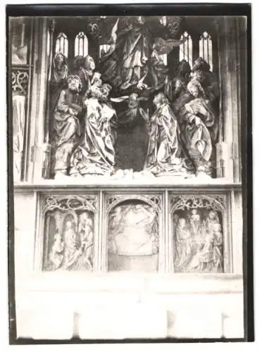 Fotografie W. Apel, Berlin, Ansicht Creglingen, Kirchen-Altar