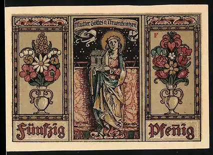 Notgeld Treuenbrietzen 1921, 50 Pfennig, Mutter Gottes von Treuenbrietzen