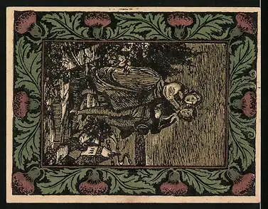 Notgeld Artern i. Thüringen 1921, Gasthaus zur Krone, Goethe, Goethehaus