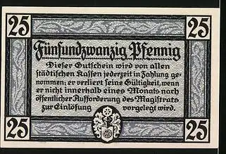 Notgeld Erfurt 1920, 25 Pfennig, Dom und Severikirche