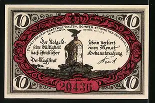 Notgeld Freienwalde i. Pomm. 1920, 10 Pfennig, Stadtwappen