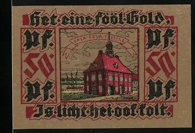 Notgeld Leer /Ostfriesland 1921, 50 Pfennig, Die Alte Waage