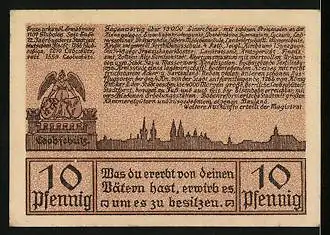 Notgeld Leobschütz 1922, 10 Pfennig, Geschichte der Stadt