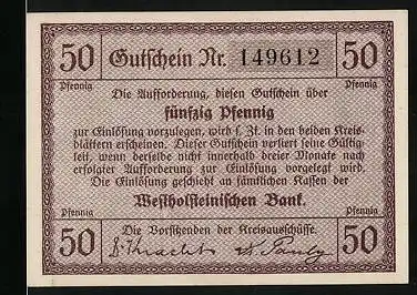 Notgeld Norder - und Süder-Dithmarschen, 50 Pfennig, Die Dusenddüwelswarf