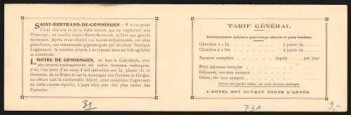 Klapp-AK Saint-Bertrand-de-Comminges, Vue générale sud ouest, hôtel de Comminges, ensemble du choeur