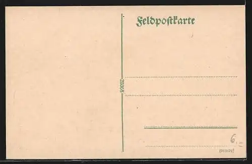 Künstler-AK Nitzeberg, Kleine Ortschaft am Hügel