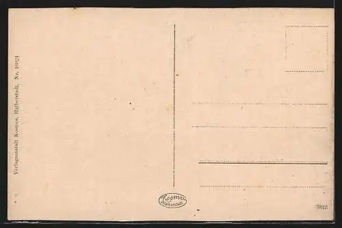 AK Gerolstein, Ortsansicht mit Burg