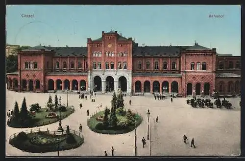 AK Kassel, Blick auf den Bahnhof