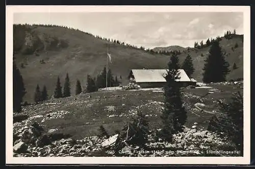 AK Obere Firstalm, Berghütte geg. Stümpfling