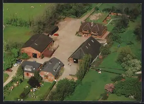 AK Presen / Fehmarn, Hotel-Pension Karen Prange, Fliegeraufnahme