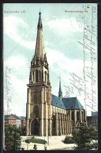 AK Karlsruhe i. B., An der Bernharduskirche