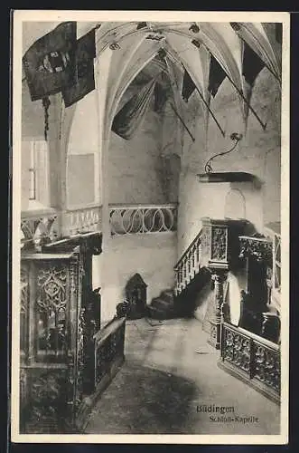 AK Büdingen / Hessen, Innenraum der Schloss-Kapelle